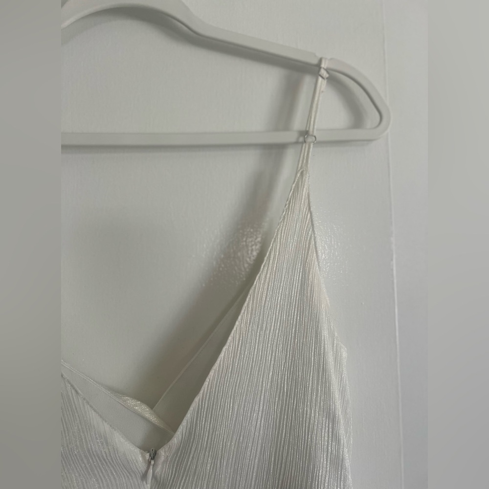Lulu’s Captivated Beauty White Satin Ruffled Midi Dress - Picture 13 of 13
